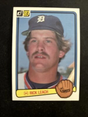 1983 Donruss Baseball Card #81 Rick Leach Detroit Tigers NmMt Free Shipping! - Image 1 of 2