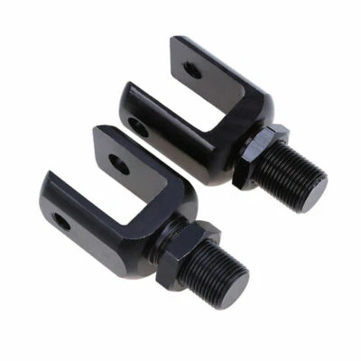 8mm Pair Motorcycle Shock Absorber Adapter Straight Fork End U-Type Universal - Image 1 of 4