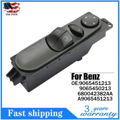 Power Window Control Switch Front Left for Dodge Sprinter 2500 2007-09 3.0L 3.5L - Image 1 of 4