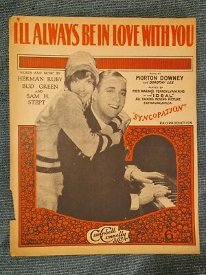 Vintage Sheet Music: I'll Always Be In Love With You 1929 RKO Syncopation Soundt - Image 1 of 4