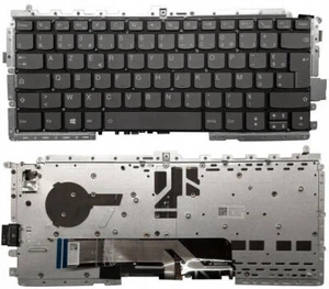 Original French Keyboard Lenovo ThinkBook 14-IML 14-IIL AZERTY Gray BACKLIT LED - Picture 1 of 2