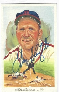 Signierte ENOS SLAUGHTER St. Louis Kardinal Perez Steele Feier Postkarte  - Bild 1 von 1