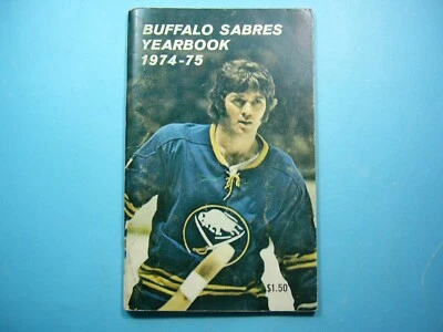 1974/75 BUFFALO SABRES NHL HOCKEY MEDIA GUIDE YEARBOOK RICK RICHARD MARTIN - Image 1 of 4