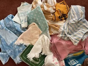 Lot Of 12 Vintage Retro Sculpted Fringe Bath, Hand, Wash Towels - Picture 1 of 10