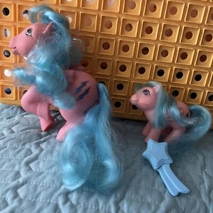 VTG My Little Pony G1 FIREFLY Pegasus Pony MOM And BABY Collectible Ships Fast - Picture 1 of 7