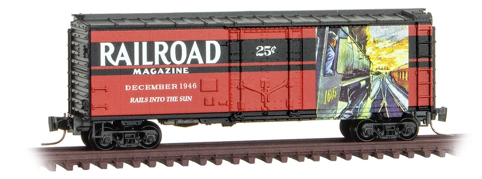 Micro-Trains MTL Z-Scale 40ft Box Car Railroad Magazine Series #10 December 1946 - Image 1 of 1