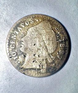 Rare - 1897 Dominican republic 10 centavos - A Colonial-Era Gem! - Picture 1 of 2