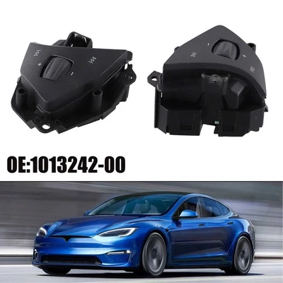 Black Color Steering Wheel Voice Control Button For Tesla For Model S X - Image 1 of 4