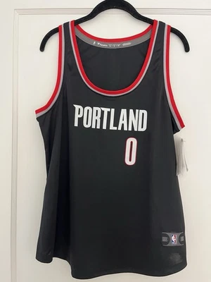 Camiseta deportiva para mujer Portland Trailblazers Fanatics Damien Lillard nueva con etiquetas talla X-grande Foto 1 de 4