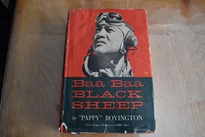 Vintage Hardcover w/dust jacket "BAA BAA Black Sheep" signed by Pappy Boyington - Picture 1 of 2