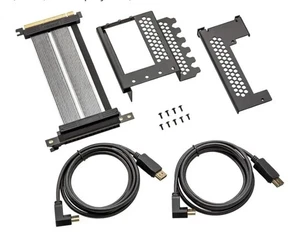 CableMod Vertical PCI-e Bracket Triple Slot Edition with PCI-e 4.0 Riser Cable - Picture 1 of 8
