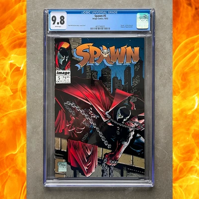 🔥 Spawn #5 CGC 9.8 (Imagen 1992) Todd McFarlane - Muerte de Billy Kincaid 🔥 Foto 1 de 2