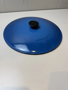 Le Creuset Ersatzdeckel Gusseisen blau #32 für 7 1/4 Quart Topf *NUR DECKEL* - Bild 1 von 6