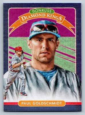 2020 Donruss #25 Paul Goldschmidt Holo Purple - Image 1 of 2