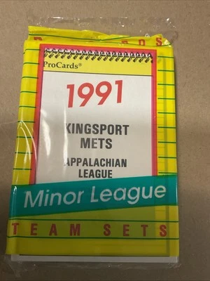1991 ProCards Minor Appalachian League Sealed Set Kingsport Mets (28) Card - Image 1 of 4