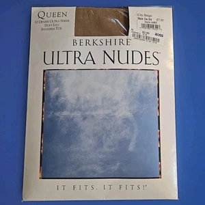 1 paire de collants transparents Berkshire Queen ultra nudes taille 1X-2X beige ville neuf - Photo 1/6