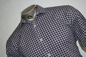 35139 J.Crew Dress Shirt Ludlow Blue Plaid Cotton Size Large Mens - Picture 1 of 7