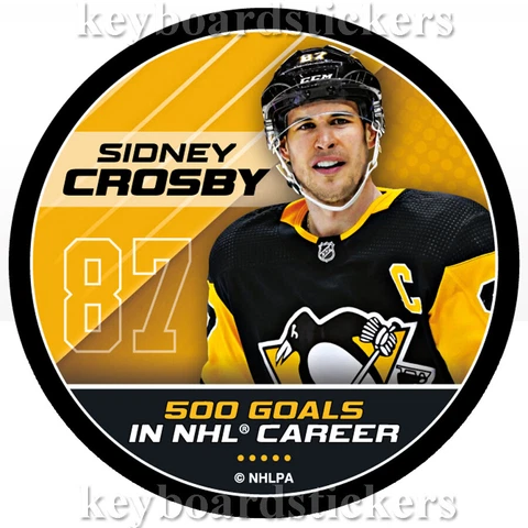 SIDNEY CROSBY PITTSBURGH PENGUINS 500 GOALS SOUVENIR HOCKEY PUCK FEB. 15/2022 Cover