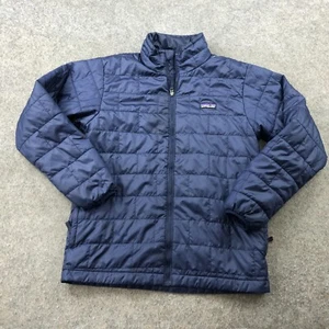 Patagonia Jacket Boys XL Blue Nano Puff Primaloft Quilted Outdoors Youth - Picture 1 of 14