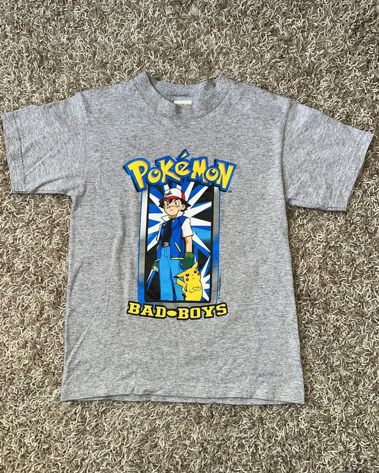 Vintage 90’s 1999 Pokémon Bad Boys Shirt Youth Small Official Nintendo RARE! - Image 1 of 4