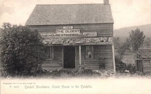 1900s NY Postcard Oldest House In The Catskills Catskill Mountains Rotograph - Picture 1 of 2