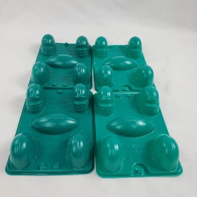 4 Jell-O Jiggler Green Plastic 3D Football Helmet Jello Molds NFL Superbowl 1997 - Image 1 of 4