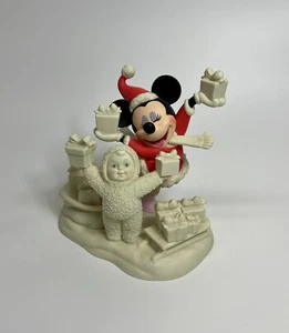Dept 56 Snowbabies Disney Look What We Have for Mickey Presents ‘No Box’ - Picture 1 of 5