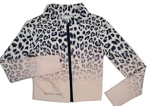 Blanc Noir Youth Coat Jacket Size Medium Cheetah Print Classic     - Picture 1 of 6