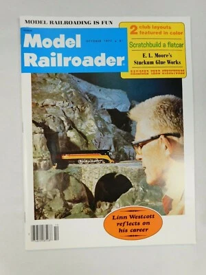 Model Railroader Trains Pacific Railway Tenshodo Roco OCT 1977 Vintage Magazine - Image 1 of 4