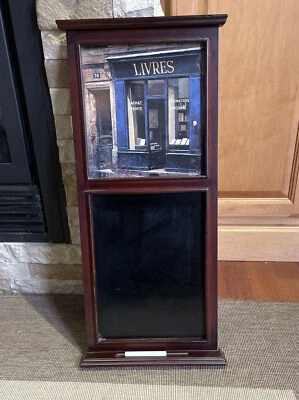 Shabby Chic Kitchen Wall Decor Chalk Menu Message Board with Framed Thyme 25x11 - Image 1 of 4