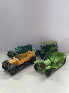 Lot 4 Lesney Matchbox Models of Yesteryear: #15 Rolls, #9 Simplex & #3 Benz Limo - Picture 1 of 9