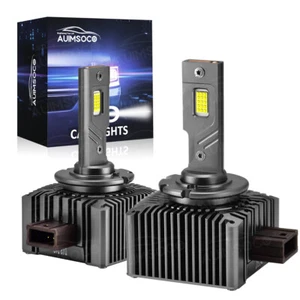 2PCS D1C/D1R/D1S 6000K White LED Headlight SET Replacement HID Xenon Light Bulbs - Picture 1 of 9