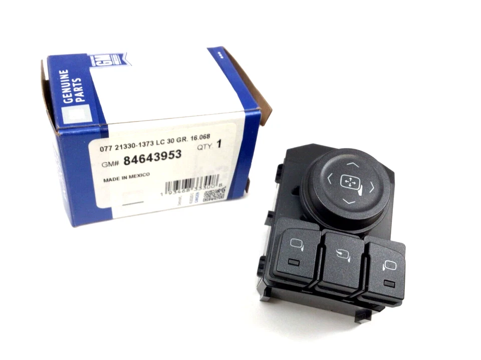 Interruptor de control plegable eléctrico espejo retrovisor lateral Chevrolet Silverado GMC Sierra OEM Foto 1 de 4