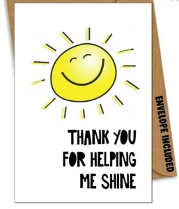 Teacher Thank You Christmas Card Assistant Nursery Childminder Carer Cute YB - Picture 1 of 1