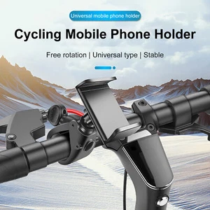 360° Rotation Mobile Phone Holder Handlebar Mount For Motorcycle Bicycle Bike - Picture 1 of 13