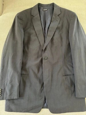 Jaqueta GIORGIO ARMANI Black Label Feita na Itália 1 Botão Preta Tamanho 42 R - Imagem 1 de 4