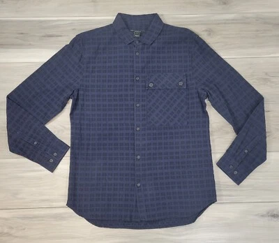 Camisa Marc By Marc Jacobs Para Hombre Grande Tinta Azul Abotonada Manga Larga Algodón Nueva Foto 1 de 4