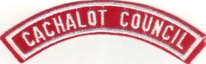 BOY SCOUT CACHALOT COUNCIL RED & WHITE HALF STRIP 1/2RW - Picture 1 of 1