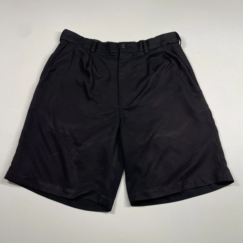 Shorts Savane masculino 32 preto desempenho golfe chino golfista - Imagem 1 de 4