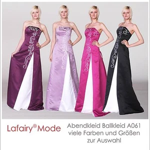 Abendkleid Cocktailkleid elegant fürstlich Satin Schnüren Lafairy - Bild 1 von 20