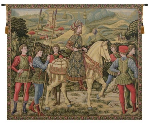 John VIII Palaelogus by Gozzoli 15th Century Italian Tapestry Wall Art Hanging - Picture 1 of 6