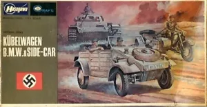 MIB 1/72 Hasegawa Kubelwagen and BMW Motorcycle with Side Car - Picture 1 of 9