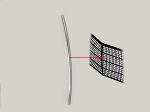 Zierstab Zierleiste Leiste Senkrecht für Mercedes W126 Kühlergrill - Picture 1 of 1