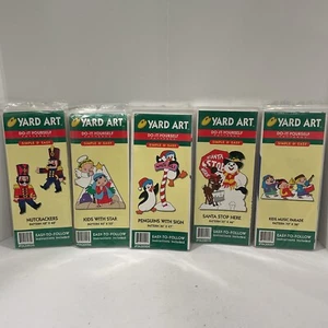 Yard Art Do it Yourself Patterns 1998 Nutcrackers Parade Snowman Lot Of 5 - Picture 1 of 8