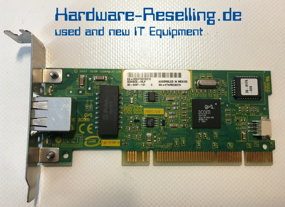 3COM Netzwerkkarte LAN Card 3C905CX-MLP Low Profile 10/100 - Bild 1 von 2