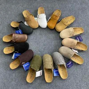 NEW Authentic Birkenstock Boston Suede Leather Sandals EU Shoe Size 35-45 Unisex - Picture 1 of 41