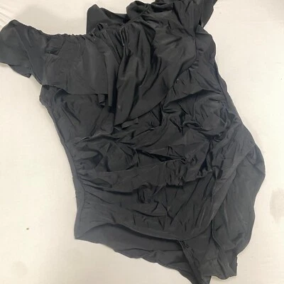 NUEVO CON ETIQUETAS AVA & VIV Fuera del Hombro Una Pieza Natación Acolchado Volantes Ribete Talla Grande 20W Foto 1 de 4