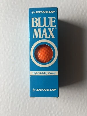 NEW VTG Box of Three Orange Blue Max Dunlop High Visibility Golf Balls USA Made - Image 1 of 2