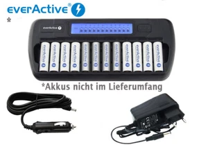 everActive NC-1200 NIMH Ladegerät mit LCD-Display für 1-12 AA/AAA Akkus - Bild 1 von 1