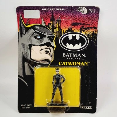 Figura fundida a presión Batman Returns Catwoman DC Comics 1992 ERTL - nueva en paquete Foto 1 de 4